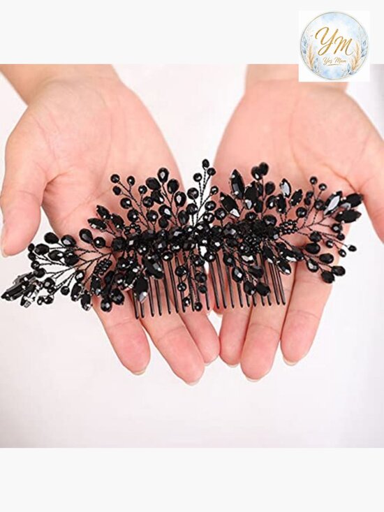 Bridal Rhinestone Crystal Hair Comb Wedding Side Comb Headpiece
